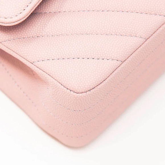 Chanel Pink Chevron Medium Classic Flap - Picture 7 of 16